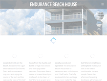 Tablet Screenshot of endurancebeachhouse.com